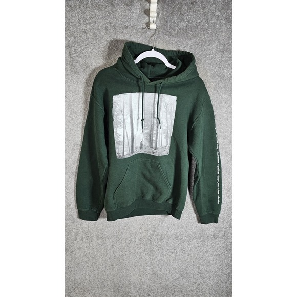 Taylor Swift Tops - Taylor Swift In The Trees Folklore Hoodie Sweatshirt Womens Small Green Pocket